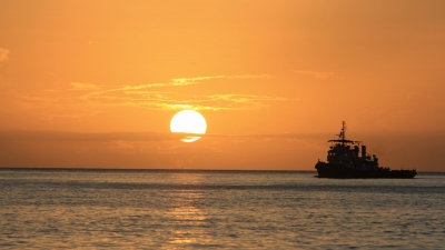 Západ slunce na Dominice