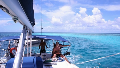 Jachta v Karibiku