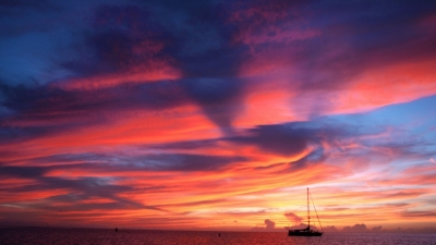 Západ slunce v Karibiku